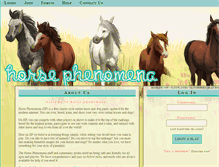 Tablet Screenshot of horsephenomena.com